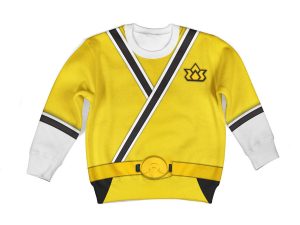 Unisex Kid Tops Yellow Power Rangers Samurai 3D Apparel 2 - Image 1