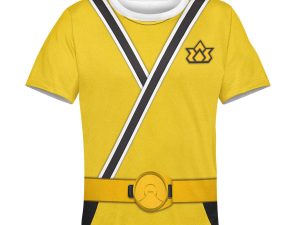 Unisex Kid Tops Yellow Power Rangers Samurai 3D Apparel 3 - Image 1