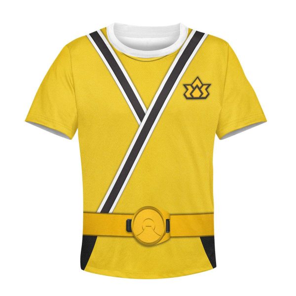 Unisex Kid Tops Yellow Power Rangers Samurai 3D Apparel 3 - Image 1