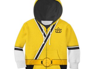 Unisex Kid Tops Yellow Power Rangers Samurai 3D Apparel 4 - Image 1