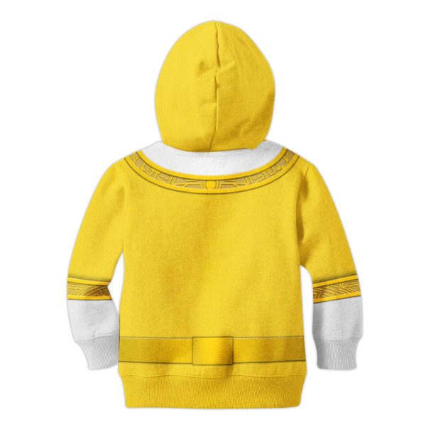 Unisex Kid Tops Yellow Power Rangers Zeo Kid 3D Apparel 1 - Image 2