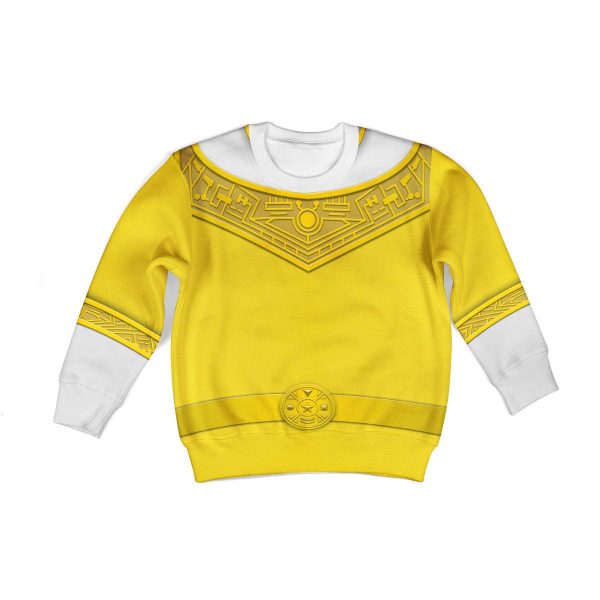 Unisex Kid Tops Yellow Power Rangers Zeo Kid 3D Apparel 2 - Image 1