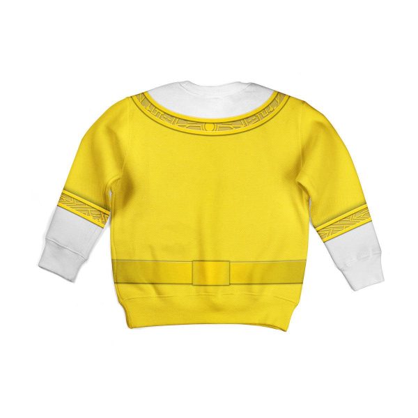 Unisex Kid Tops Yellow Power Rangers Zeo Kid 3D Apparel 2 - Image 2