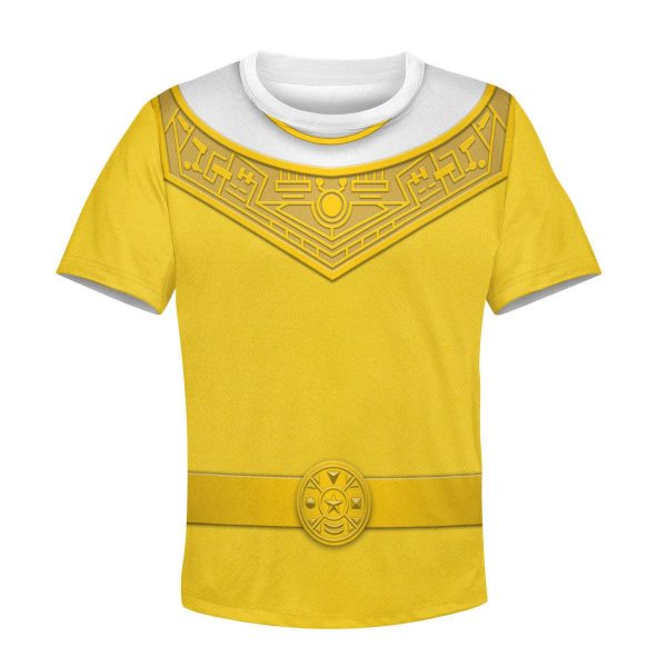 Unisex Kid Tops Yellow Power Rangers Zeo Kid 3D Apparel 3 - Image 1