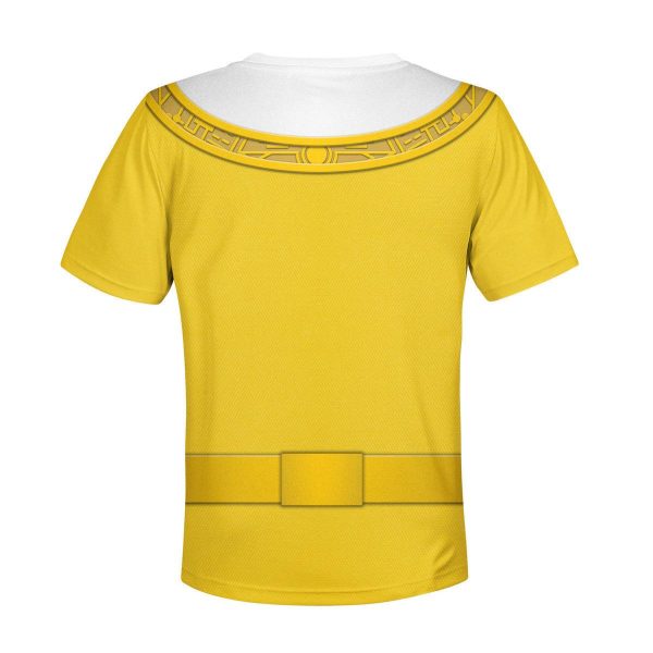 Unisex Kid Tops Yellow Power Rangers Zeo Kid 3D Apparel 3 - Image 2