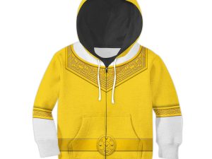 Unisex Kid Tops Yellow Power Rangers Zeo Kid 3D Apparel 4 - Image 1