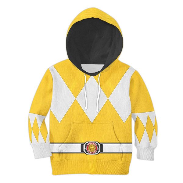 Unisex Kid Tops Yellow Ranger Mighty Morphin Kid 3D Apparel 1 - Image 1
