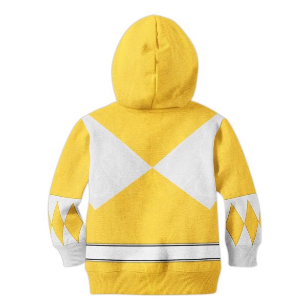 Unisex Kid Tops Yellow Ranger Mighty Morphin Kid 3D Apparel 1 - Image 2