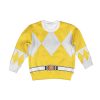 Unisex Kid Tops Yellow Ranger Mighty Morphin Kid 3D Apparel 2 - Image 1