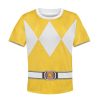 Unisex Kid Tops Yellow Ranger Mighty Morphin Kid 3D Apparel 3 - Image 1