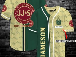 John Jameson Irish Whiskey Custom Name Baseball Jersey Gift For Lover Jersey