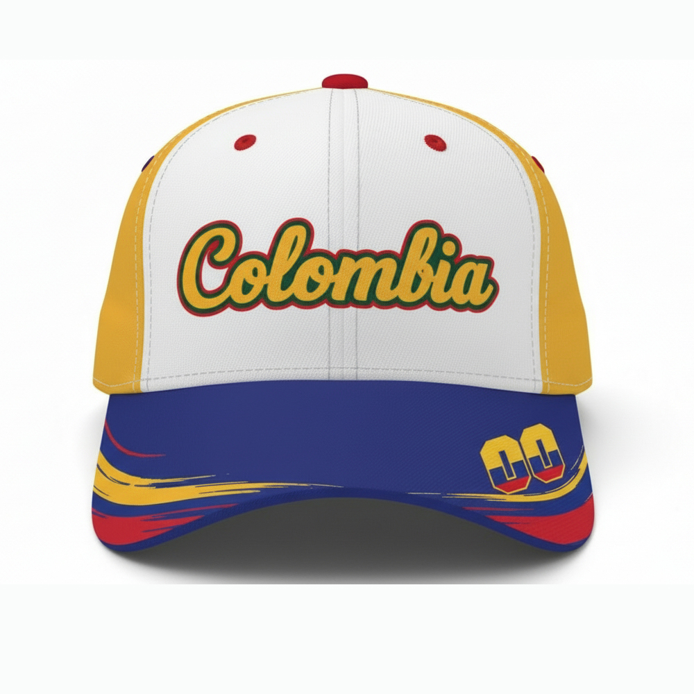 colombia national baseball world classic 2026 personalized baseball cap 1 Colombia National Baseball World Classic 2026 Personalized Baseball Cap - Image 1