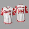 Custom Name and Number White CANADA Flag Baseball Jersey For Fans WBC - Image 1