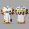 Custom Name and Number White Colombia Flag Baseball Jersey For Fans WBC - Image 1