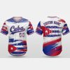 Custom Name and Number White Cuba Flag Baseball Jersey Costumes Player For WBC - Image 1