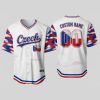 Custom Name and Number White Czech Flag Baseball Jersey For Fans WBC - Image 1