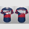 Custom Name and Number White Czech Republic Flag Baseball Jersey Costumes Player For WBC - Image 1