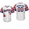 Custom Name and Number White Great Britain Flag Baseball Jersey Costumes Player For WBC - Image 1