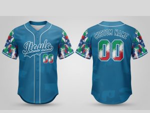 Custom Name and Number White Italya Flag Baseball Jersey Costumes Player For WBC - Image 1