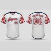 Custom Name and Number White JAPAN Flag Baseball Jersey Costumes Player For WBC - Image 1