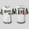 Custom Name and Number White MEXICO Flag Baseball Jersey For Fans WBC - Image 1