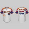 Custom Name and Number White Netherlands Flag Baseball Jersey Costumes Player For WBC - Image 1