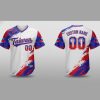 Custom Name and Number White TAIWAN Flag Baseball Jersey Costumes Player For WBC - Image 1